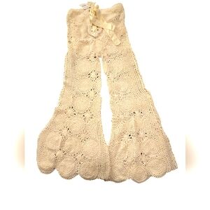 Free People Ivory Crochet Jumber/ Size L NWT